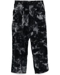 Y-3 - Abstract-Print Wide-Leg Trousers - Lyst