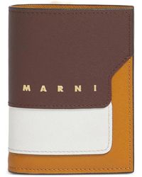 Marni - Saffiano Leather Bi-Fold Wallet - Lyst