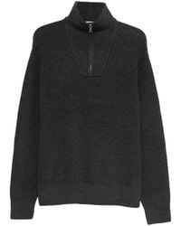 Officine Generale - Half-Zip Sweater - Lyst