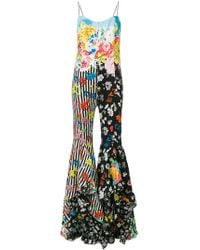 versace print jumpsuit