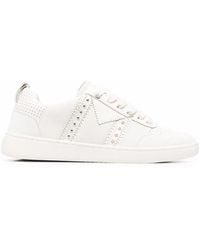 Maje - Furious Studded Leather Sneakers - Lyst