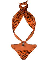 Reina Olga Costume intero con stampa - Arancione