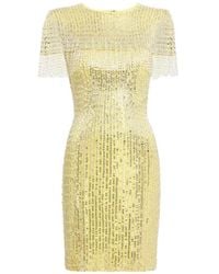 Jenny Packham - Swish Sequin-Embellished Beaded Mini Dress - Lyst
