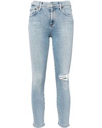 Agolde - Sophie Ripped Skinny Jeans - Lyst