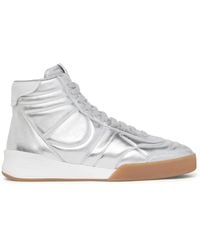 Courreges - Mid Club 02 Leather Sneakers - Lyst