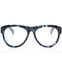 Chloé - Runde Brille Mit Logo-Print - Lyst