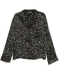 Cynthia Rowley - Chemise À Imprimé Graphique En Soie - Lyst
