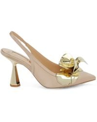 Kat Maconie - Tamannaah Floral-Appliqué Mules - Lyst