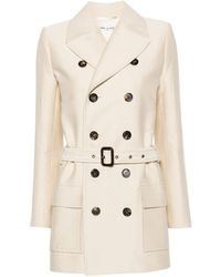 Saint Laurent - Jas Met Dubbele Rij Knopen - Lyst