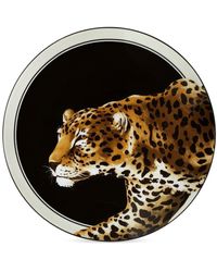 Dolce & Gabbana - Set di 2 piatti in porcellana con stampa Leopardo - Lyst