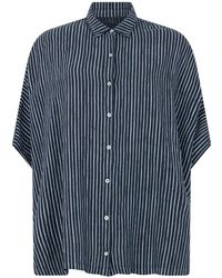 120% Lino - Striped Shirt - Lyst