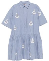 Stella Nova - Striped Mini Dress - Lyst