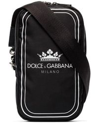 Dolce & Gabbana Umhängetasche mit Logo-Print - Schwarz