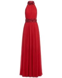 Saiid Kobeisy - Floral-Detail Maxi Dress - Lyst