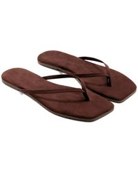 TKEES - Lily Suede Flip-Flops - Lyst