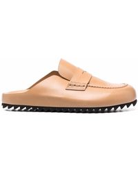 Officine Creative - Round-toe Leather Mules - Lyst