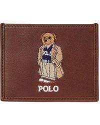 Polo Ralph Lauren - Polo Bear Leather Card Holder - Lyst