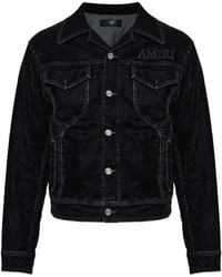 Amiri - Logo-Embroidered Denim Jacket - Lyst