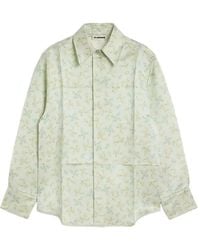 Jil Sander - Shirt With Floral Motif - Lyst