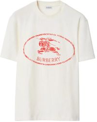 Burberry - T-Shirt Aus Jersey - Lyst