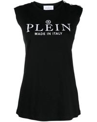 Philipp Plein - Logo-Print Tank Top - Lyst
