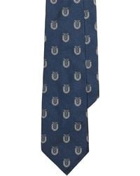Ralph Lauren - Crest-Motif Silk Tie - Lyst