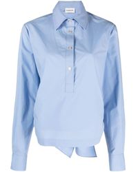 P.A.R.O.S.H. - Rear-tie Cotton Shirt - Lyst