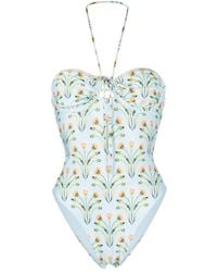 Agua Bendita - Floral-print Swimsuit - Lyst