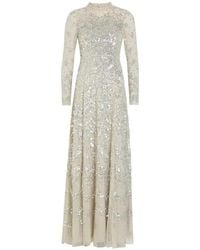 Needle & Thread - Freya Sequin-Embellished Long-Sleeve Maxi Dress - Lyst