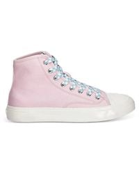 KENZO - Hoshi Check-Lace High-Top Sneakers - Lyst