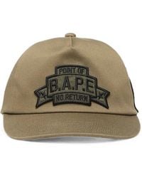 A Bathing Ape - Logo-Patch Baseball Cap - Lyst