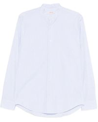 Fursac - Striped Collarless Shirt - Lyst