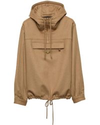 Prada - Parka de pelo de camello - Lyst