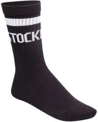 Birkenstock - Striped Logo-Lettering Socks - Lyst