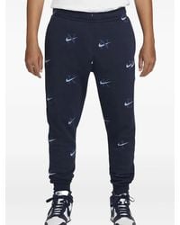 Nike - Sportswear Club Bb Aop "Midnight" Track Pants - Lyst