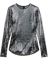 Isabel Marant - Hilda Sequin Long-Sleeve Top - Lyst