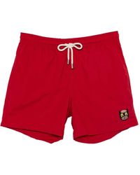 ARRELS Barcelona - Embroidered-Patch Drawstring Swim Shorts - Lyst