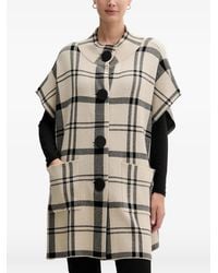 Joseph Ribkoff - Buttoned Check Coat - Lyst