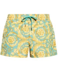 Versace - Barocco-Print Swim Shorts - Lyst