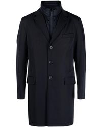 Fay - Notched-lapel Single-breasted Coat - Lyst