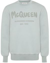 Alexander McQueen - Sudadera Graffiti con logo estampado - Lyst