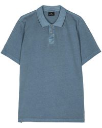 PS by Paul Smith - Acid-wash Organic-cotton Polo Shirt - Lyst