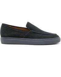 Doucal's - Round-Toe Suede Loafers - Lyst