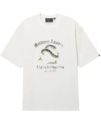 Alpha Industries - Snake-Graphic Cotton T-Shirt - Lyst