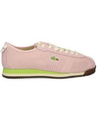 Lacoste - Club-Low Mesh-Panelled Sneakers - Lyst