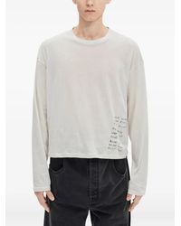 Ann Demeulemeester - Camiseta Bike estampada de manga larga - Lyst