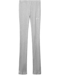 Gcds - Ribbed-Knit Logo-Embroidered Leggings - Lyst