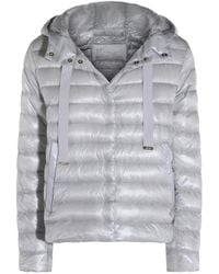 Herno - Hooded Quilted Coat - Lyst