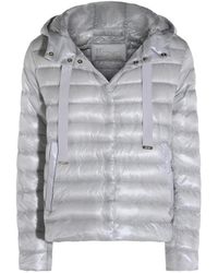 Herno - Hooded Quilted Coat - Lyst