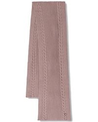 Guess - Cable-Knit Ribbed Scarf - Lyst